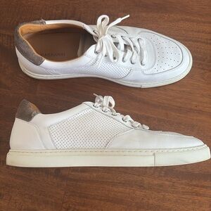Magnanni Griffith Low Top White Leather Sneakers